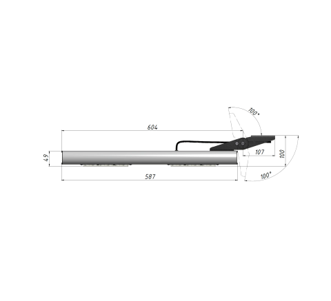 LGT-Prom-Sirius-100 прожектор-2 габаритные размеры